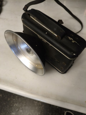 Blaupunkt vintage photographic flash with reflector used