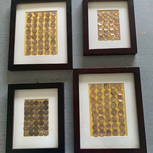 Set of handmade decorative frames like new