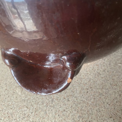 Clay Pot Petrotos like new, traditional glazed cooking pot