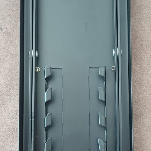Ergonomic footrest set new, black, anti-slip with 5 height levels