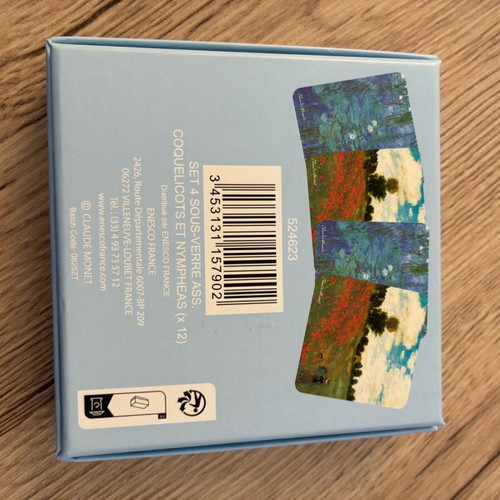 Claude Monet and Oscar Wilde art and stationery set, 3 pieces new