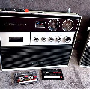 Panasonic RF 74901  RD 74902 Portable AM FM Cassette Stereo 1960