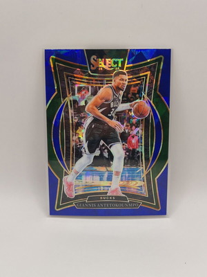 Κάρτα Giannis Antetokounmpo Panini Select 2024-25 Concourse Cracked Ice Blue Prizm καινούργια