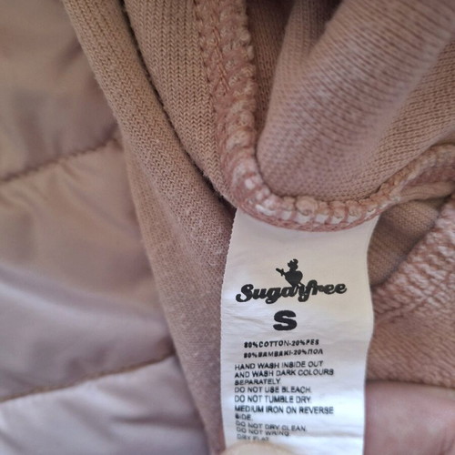 SugarFree sleeveless vest pink like new, size S