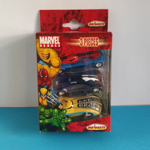 Majorette Marvel Heroes toy cars new, pack of 3