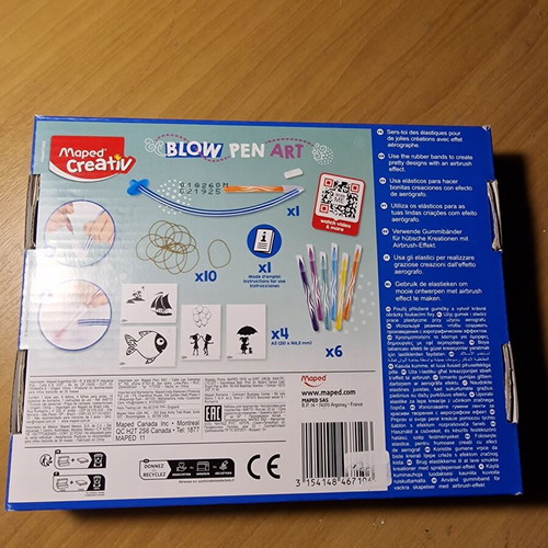 Maped children's airbrush set used