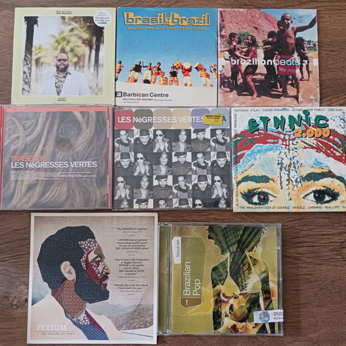 World music CD collection used, 32 discs