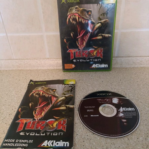 Turok Evolution Xbox game used, complete