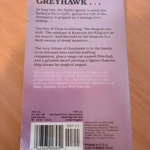 TSR Greyhawk Adventures The Eyes Have It used book