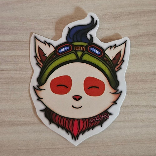 League of Legends Teemo handmade sticker made to order