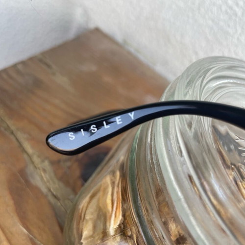 Sisley sunglasses like new with black frame and brown lenses