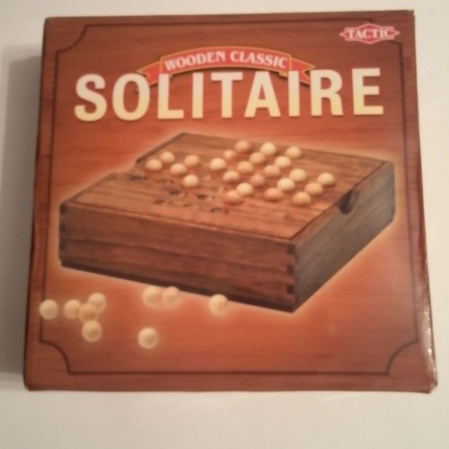 Solitaire wooden board game Tactic Wood 14025 new