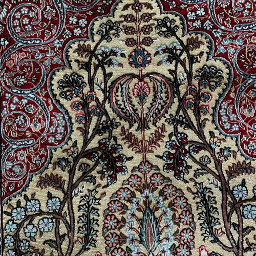 Hereke museum handmade pure silk double-knot rug new