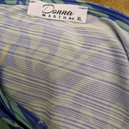 Donna summer long dress like new, blue and green