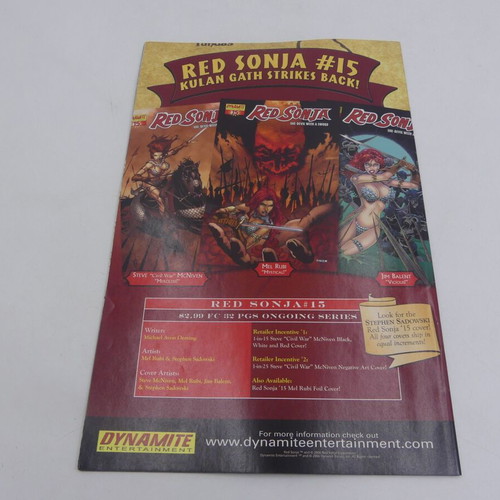Red Sonja #14 used comic book