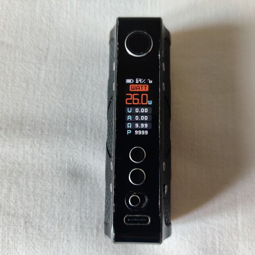 Aspire Huracan EX Mod Black with 18650 battery vape mod
