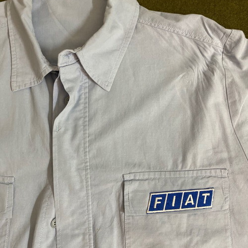 Fiat shirt XXL used, cotton, turquoise