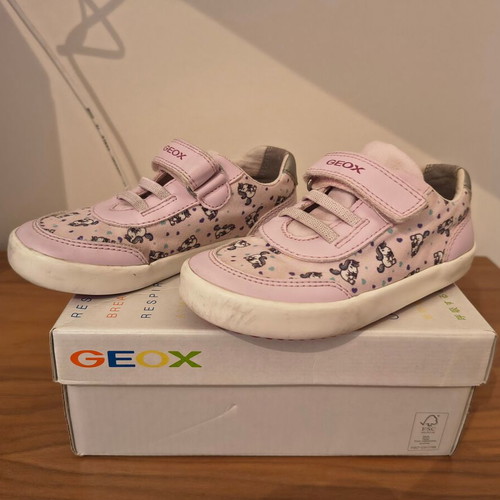 Geox sneakers used, unicorn design No 25 light pink