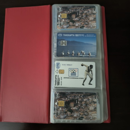 Vintage OTE phone card collection 1990s in album