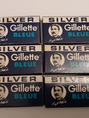 Gillette Silver Bleue shaving blades new, pack of 30