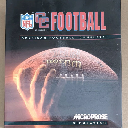 NFL Coaches Club Football MicroProse PC like new, Big Box