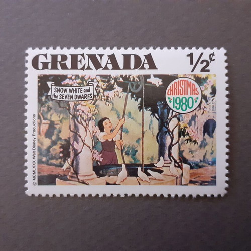 Grenada Walt Disney Snow White and the Seven Dwarfs Christmas stamps set 7 1980 MNH