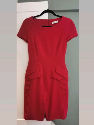 Mini red dress used, size S