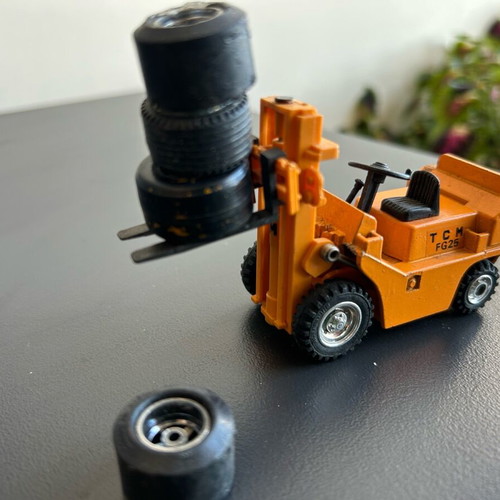 Clark used metal toy car miniature functional