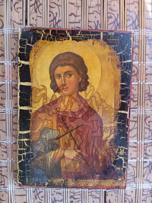 Εικόνα Άγιος Φανούριος μεταχειρισμένη 15×20