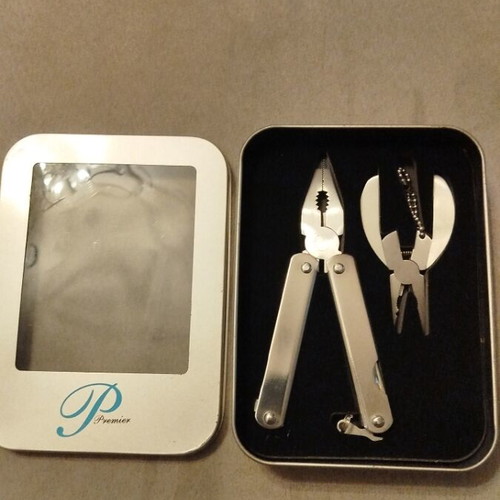 Multitool set in metal box new, unused