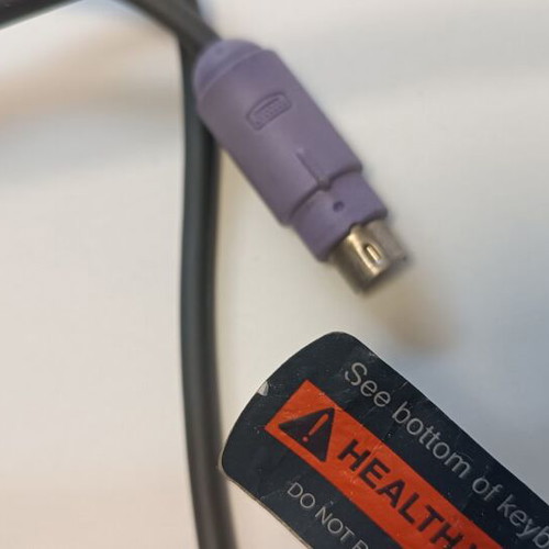 Microsoft keyboard with cable used, black