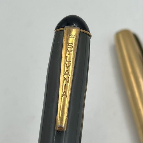 Lot of 3 vintage pens Waterman and Sylvania USA used