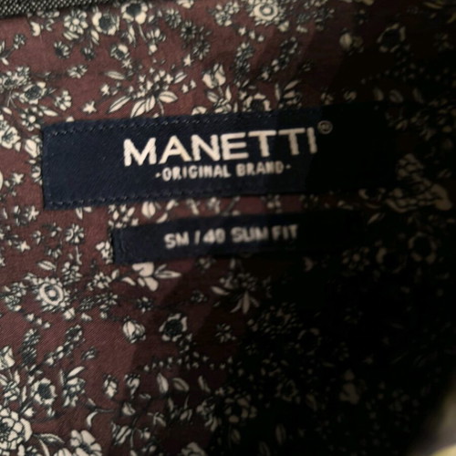 Manetti men's shirt No 40 slim line like new, multicolor