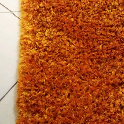 Shaggy runner rug 70x240 cm, orange Luna