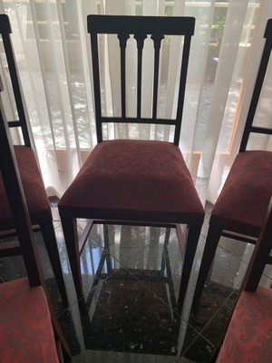 Καρέκλες art deco μεταχειρισμένες, σετ 2, ξύλινες μαόνι