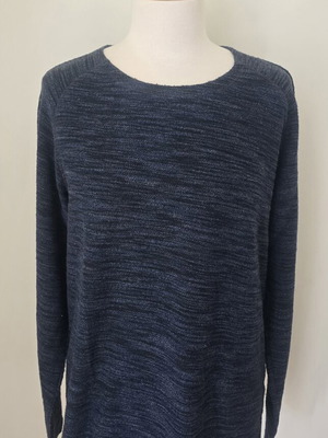 Selected men's blouse used, blue, size L, woven fabric