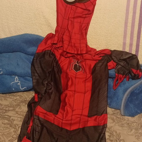 Spider-Man costume new replica with zipper, Asian size XL