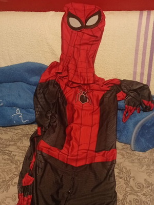 Spider-Man costume new replica with zipper, Asian size XL