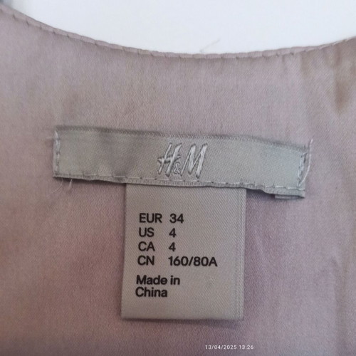Gray H&M dress like new with shoulder design