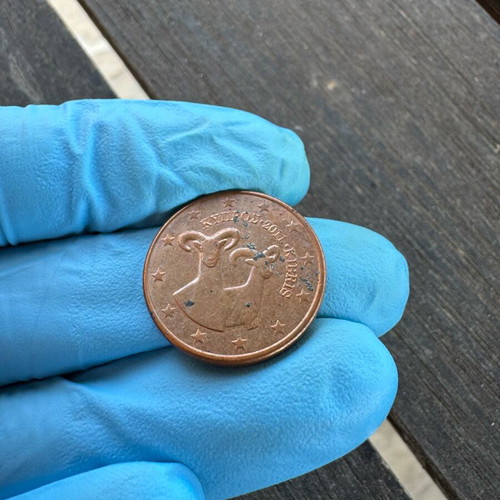 Cyprus 5 Euro Cent coin used, 2011