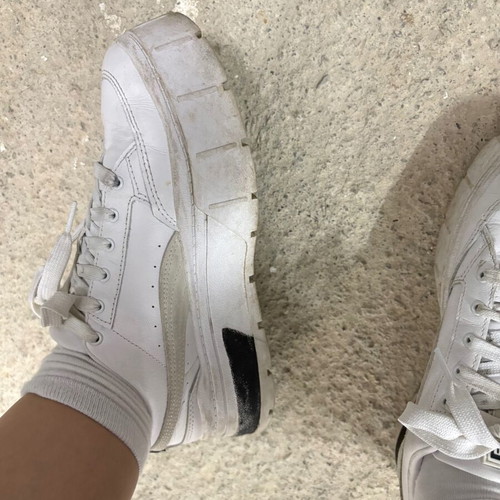 Puma sneakers used, size 40.5, white