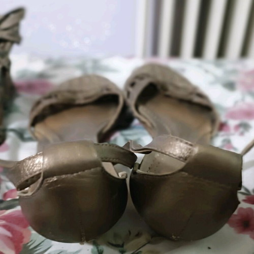 Clark's flat sandals used, leather, size 37