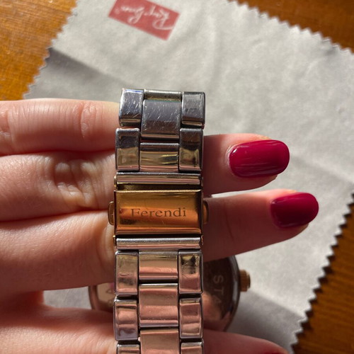 Ferendi watch used with silver bracelet, unisex