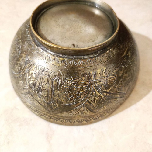 Tasi bowl used with engraved designs from Ottoman Empire