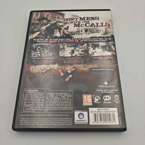 Call of Juarez Bound in Blood PC like new