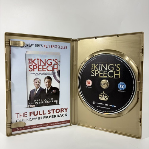 The King's Speech DVD like new with English subtitles