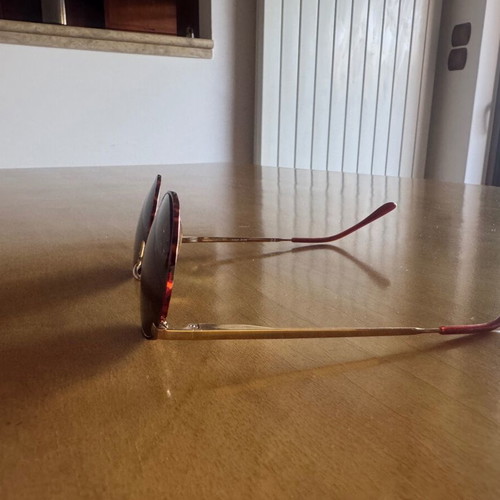 Marco Polo Venezia Sunglasses like new, metallic frame, dark lenses