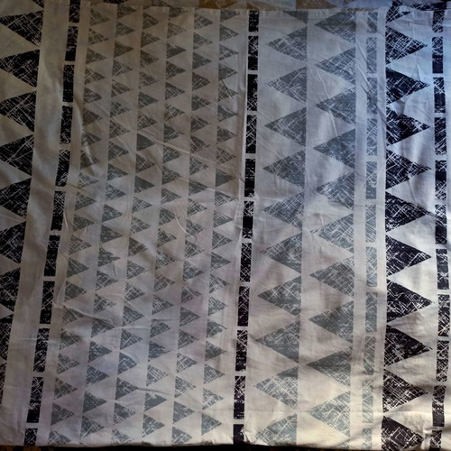 Semi-double bedsheet flat without elastic, like new, boho design
