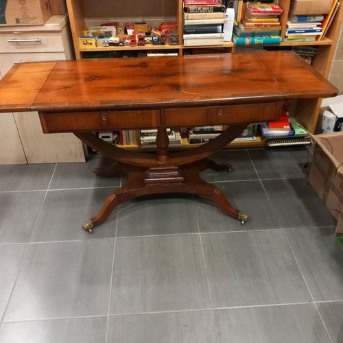 Regency Mahogany Console Table like new with extensions and drawers