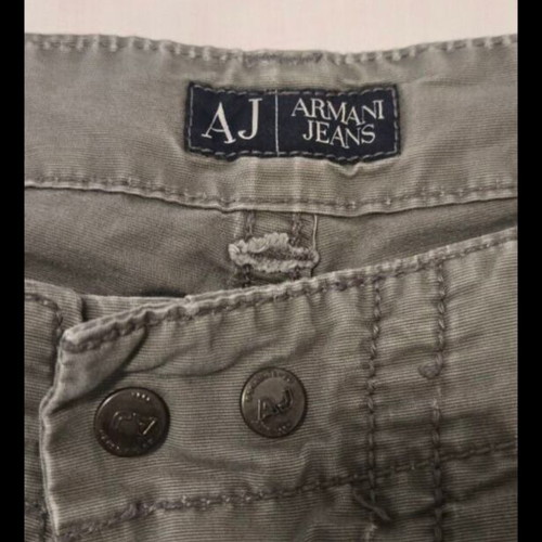 Armani Jeans long cargo bermuda shorts, khaki
